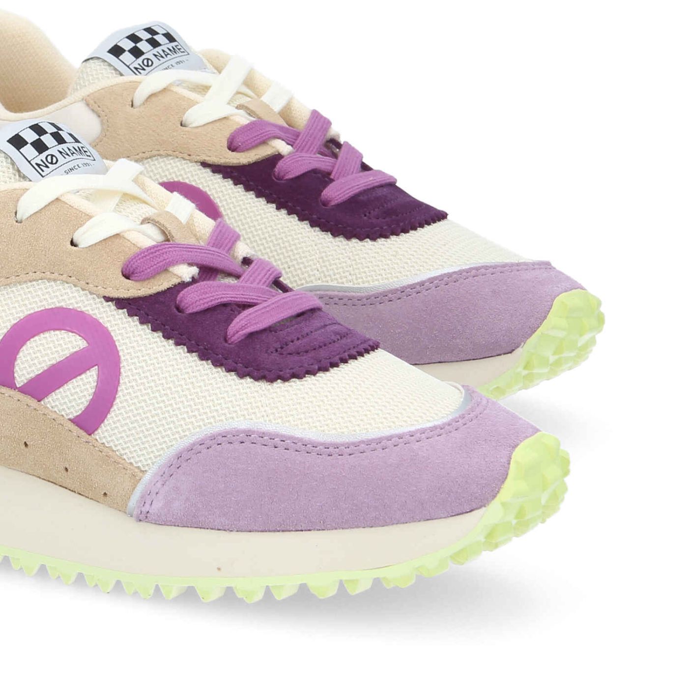 PUNKY JOGGER W - KNIT/SUEDE/SUED - BLANC CASSE/LILAS/VIOLET